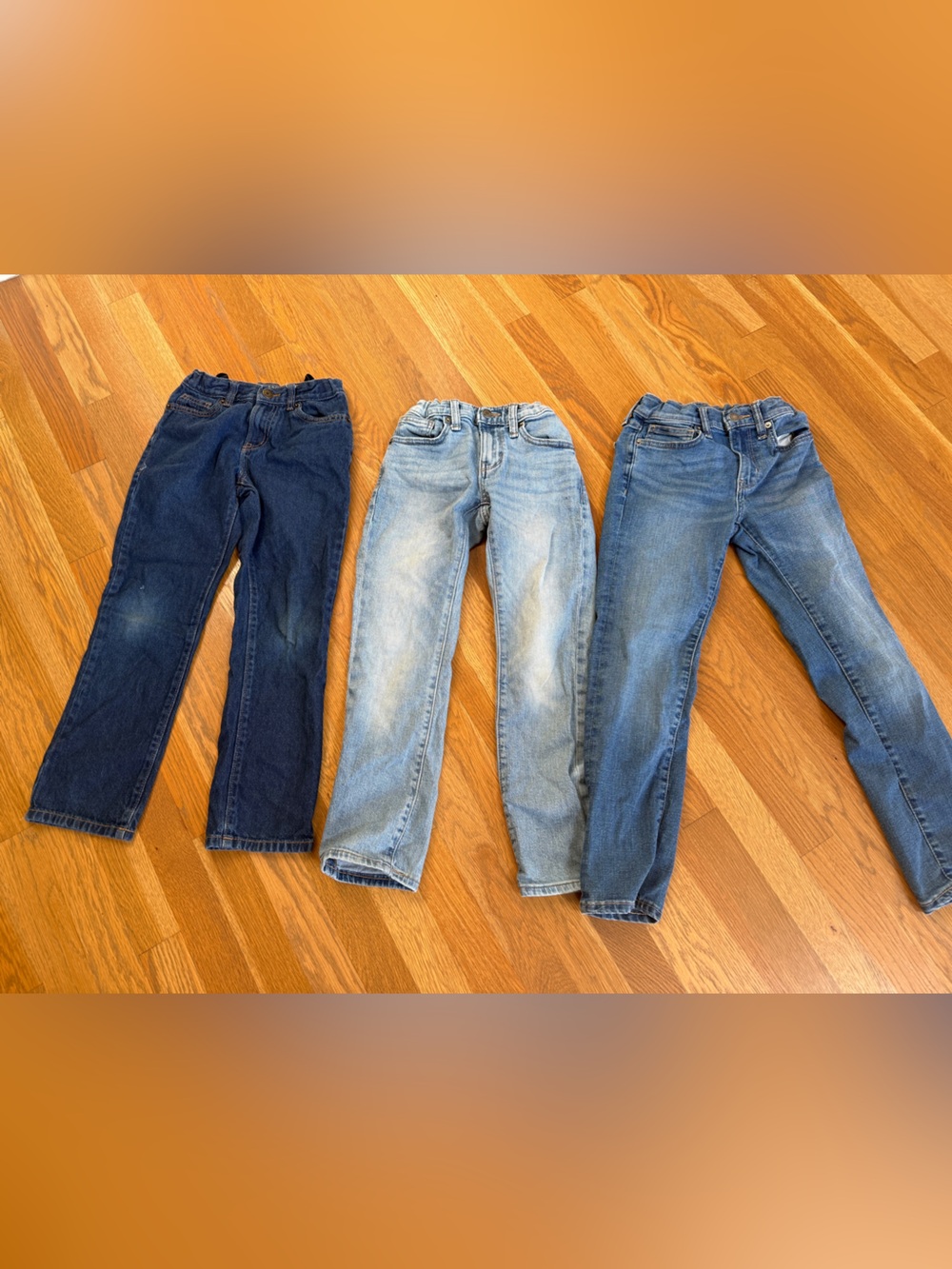 Old Navy Kids Jeans Trio - Dark Blue, Light Blue & Medium Blue